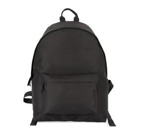 Kimood KI0184 - Casual recycled backpack with front pocket Black
