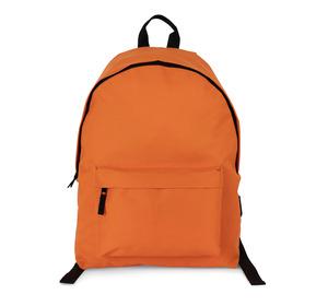 Kimood KI0184 - Casual recycled backpack with front pocket Orange Zest