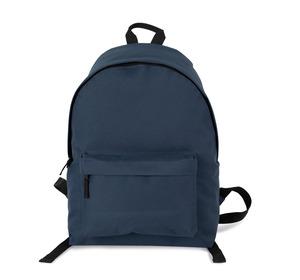 Kimood KI0184 - Casual recycled backpack with front pocket Twilight Blue