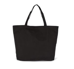 Kimood KI0296 - XXL-Shoppingtasche aus Baumwolle Schwarz