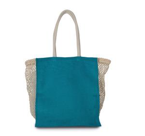 Kimood KI0281 - Shopping bag with mesh gusset