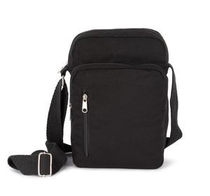 Kimood KI0375 - Cotton saddlebag with shoulder strap Black