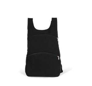 Kimood KI5101 - Recycled backpack with anti-theft back pocket Black Night