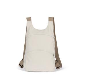 Kimood KI5101 - Recycled backpack with anti-theft back pocket Ecume / Hemp