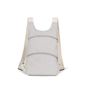 Kimood KI5101 - Recycled backpack with anti-theft back pocket Pebble Grey / Ecume