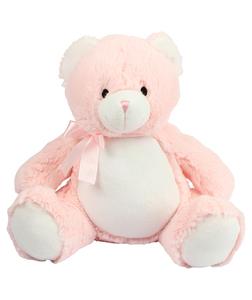 Mumbles MM556 - Bärenbaby-Plüschtier<br/>mit Reißverschluss Baby Pink