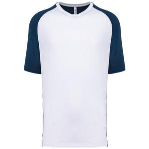 PROACT PA4030 - Men’s two-tone raglan sleeve padel t-shirt Sporty Navy / White