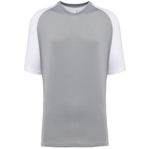 PROACT PA4030 - Men’s two-tone raglan sleeve padel t-shirt White / Fine Grey