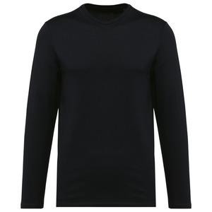 Kariban Premium PK302 - Supima® Herren-T-Shirt mit Rundhalsausschnitt und langen Ärmeln Schwarz