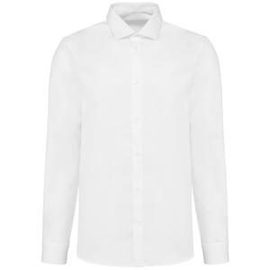 Kariban Premium PK502 - Oxford Pinpoint-Herrenhemd mit langen Ärmeln Weiß