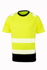 Result R502X - T-shirt de sécurité recyclé Yellow / Black