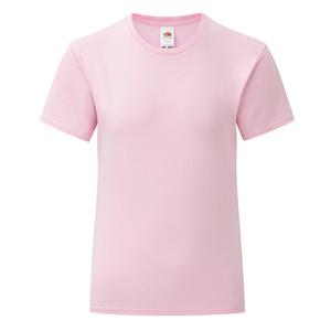 Fruit of the Loom SC61025 - Girls’ 150 T iconic t-shirt Light Pink