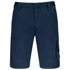WK. Designed To Work WK763 - Multi pocket workwear Bermuda shorts Navy