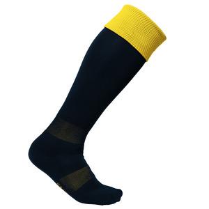 PROACT PA0300 - Chaussettes de sport bicolores unisexe Black / Sporty Yellow