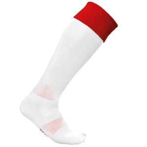 PROACT PA0300 - Chaussettes de sport bicolores unisexe White / Sporty Red