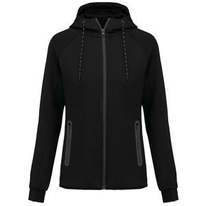 PROACT PA359 - Ladies’ hooded sweatshirt Black