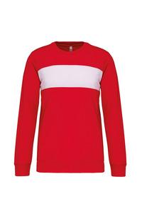 PROACT PA373 - Polyester sweatshirt Sporty Red / White