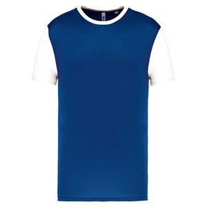 PROACT PA4024 - Children's Bicolour short-sleeved t-shirt Dark Royal Blue / White