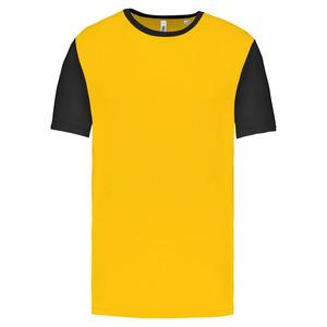 PROACT PA4024 - Children's Bicolour short-sleeved t-shirt Sporty Yellow / Black