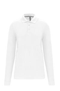 WK. Designed To Work WK276 - Polo manches longues homme White