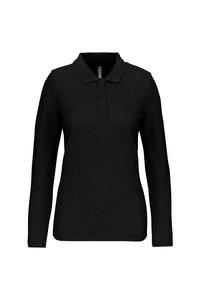 WK. Designed To Work WK277 - Ladies' long-sleeved polo shirt Black