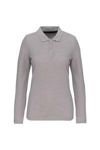 WK. Designed To Work WK277 - Ladies' long-sleeved polo shirt Oxford Grey