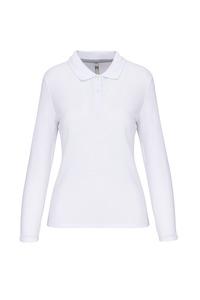 WK. Designed To Work WK277 - Ladies' long-sleeved polo shirt White