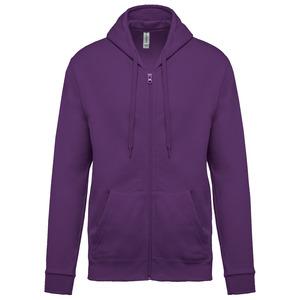 Kariban K479 - Full zip hoodedsweatshirt Purple