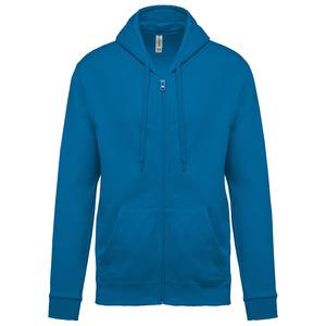 Kariban K479 - Full zip hoodedsweatshirt Tropical Blue