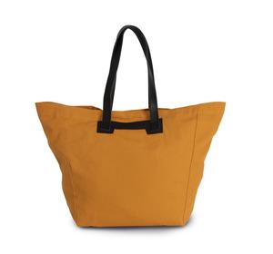 Kimood KI0280 - Handbag with leather handles Cumin Yellow