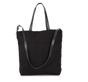 Kimood KI0287 - Handbag with leather shoulder strap Black