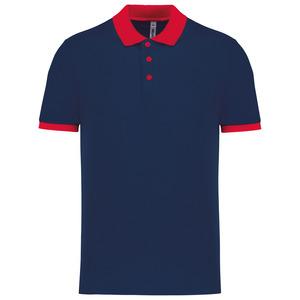 Proact PA489 - Polo piqué performance homme Sporty Navy / Red