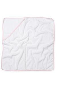 Towel City TC36 - Babies Hooded Towel White/ Pale Pink