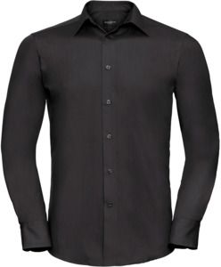 Russell Collection R924M - Poplin Easy Care Tailored Long Sleeve Shirt Mens