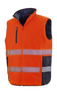 Result Safe-Guard R332X - Reversible Soft Padded Safety Gilet Fluo Orange / Navy