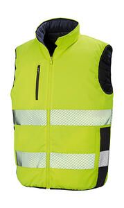 Result Safe-Guard R332X - Reversible Soft Padded Safety Gilet Fluo Yellow / Navy