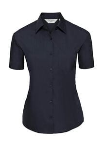 Russell Europe 935F - Short Sleeve Poplin Blouse French Navy