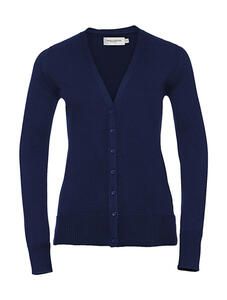 Russell Collection R-715F-0 - V-Neck Knitted Cardigan