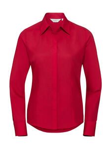 Russell Collection R-924F-0 - Popelin Bluse LA Classic Red