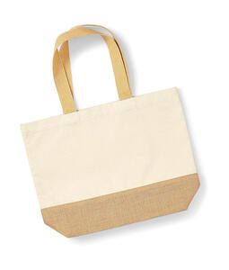 Westford Mill W451 - Jute Base Canvas Tote