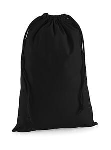 Westford Mill W216 - Premium Cotton Stuff Bag Black