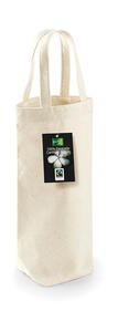Westford Mill W620 - Fairtrade Cotton Bottle Bag Natural