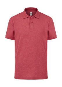 Fruit of the Loom 63-417-0 - Kids` Polo 65:35 Heather Red
