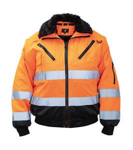 Korntex KXPJ - Hi-Vis Pilot Jacket "Oslo" Orange/Black