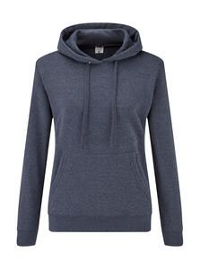 Fruit of the Loom 62-038-0 - Lady Fit Hooded Sweat Heather Navy