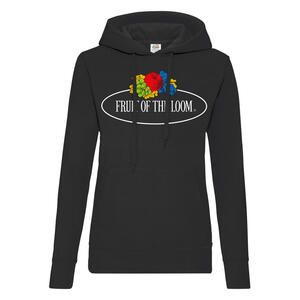 Fruit of the Loom Vintage Collection 012038A - Ladies Vintage Hooded Sweat Large Logo Print