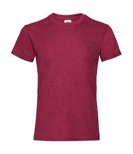Fruit of the Loom 61-005-0 - Mädchen Valueweight T-Shirt Heather Red