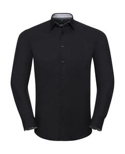 Russell Collection 0R966M0 - Mens LS Tailored Contrast Ultimate Stretch Shirt