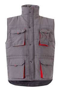 Velilla 205902 - TWO-TONE PADDED VEST Grey/Red