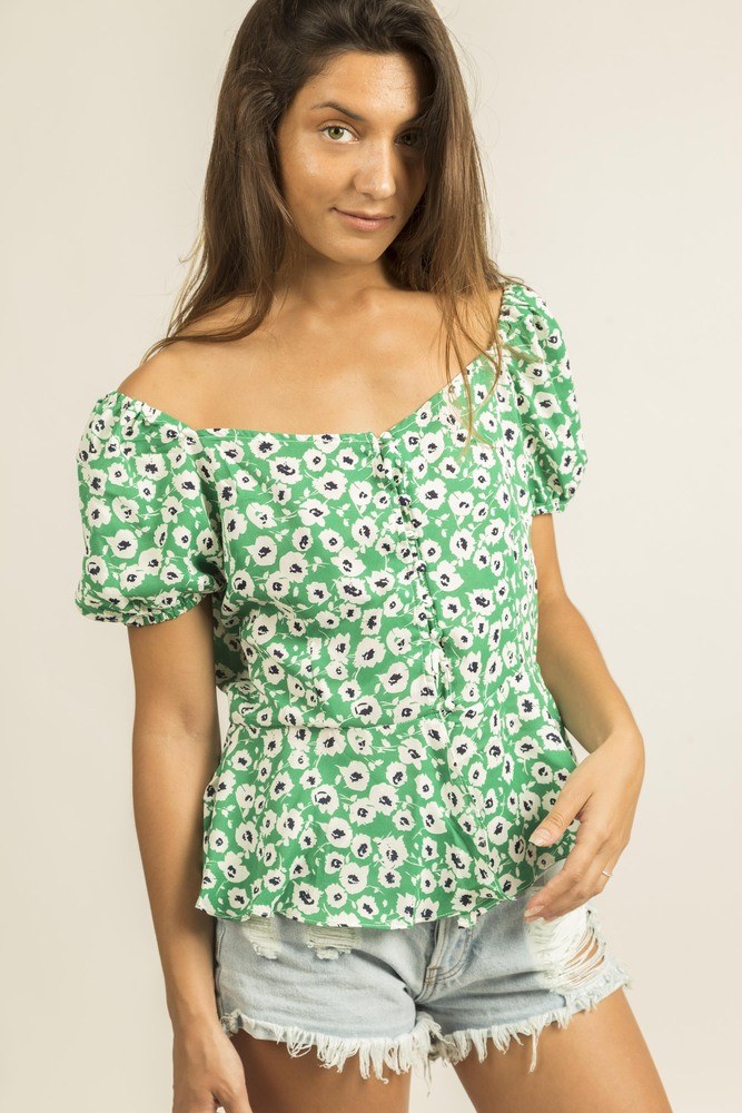 Anna Ellis 1TP15C - 
Floral print blouse